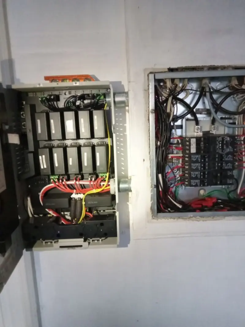 Electrical panel upgrade completed for Security Camera Wiring in Park